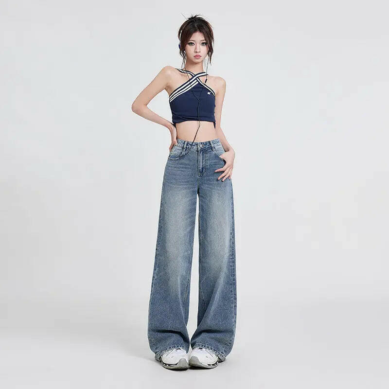 Women's High-Waisted Baggy Jeans Atlance