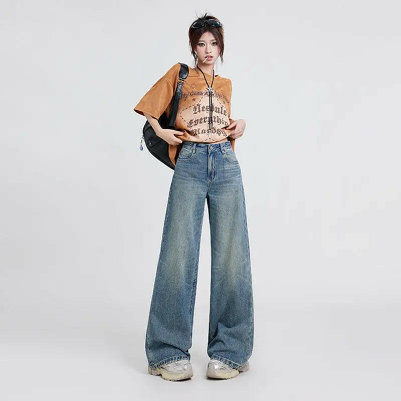Women's High-Waisted Baggy Jeans Atlance