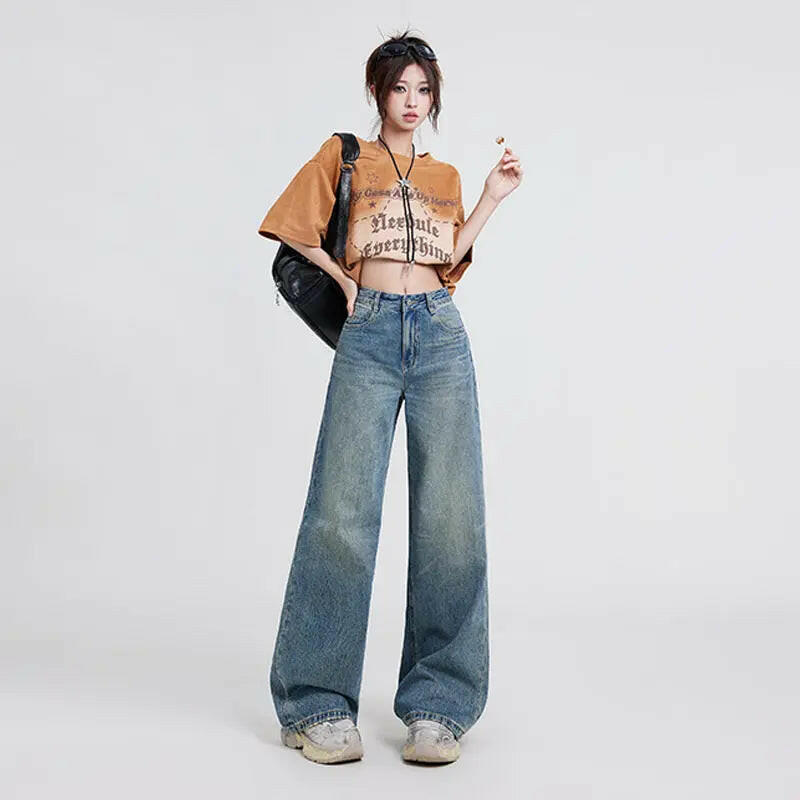 Women's High-Waisted Baggy Jeans Atlance