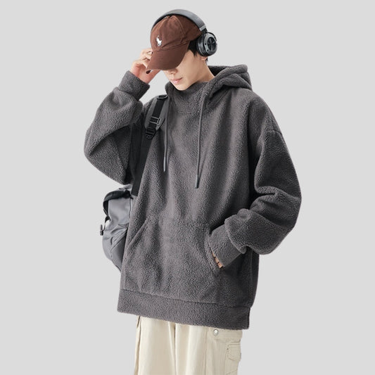 Loose-Fit Fleece Hoodie