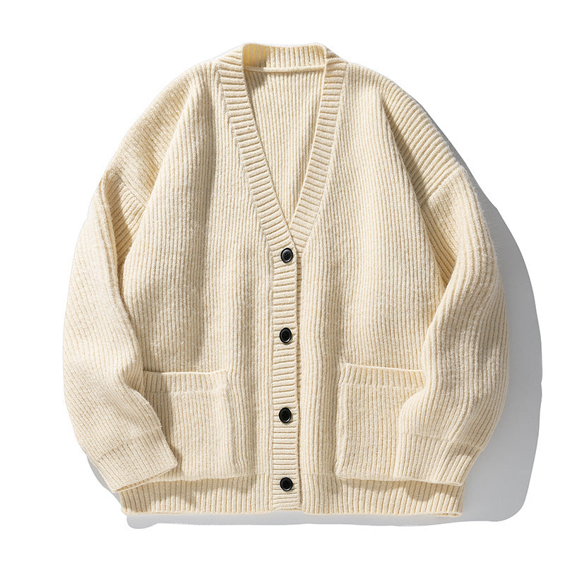 Men's Heavy Texture Cardigan Sweater