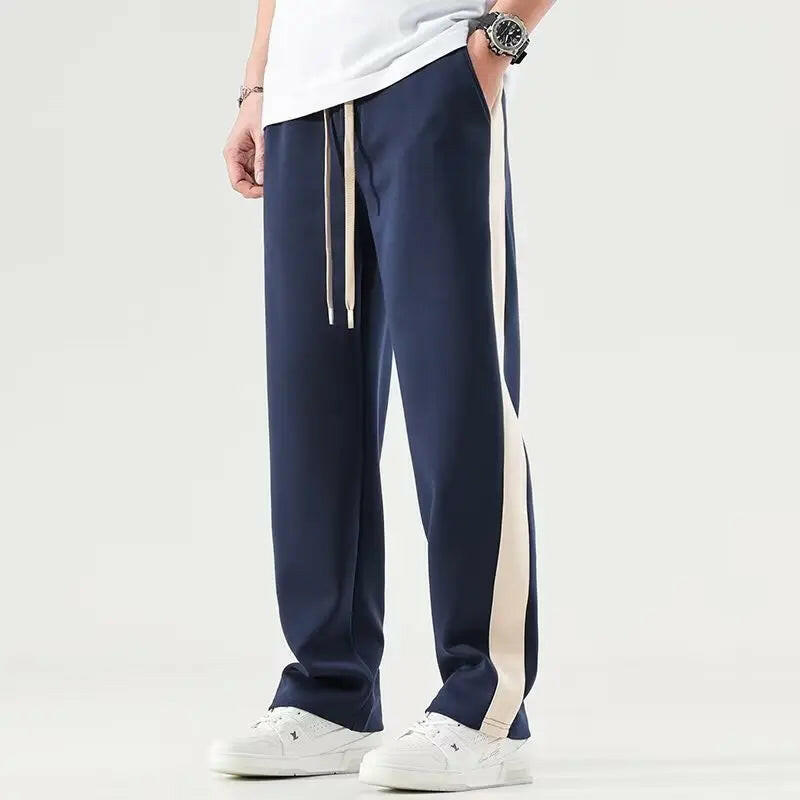 Men's Relaxed Fit Contrast Stripe Pants Atlance