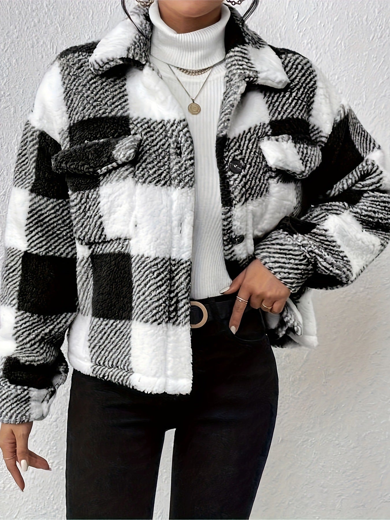 Women's Double-Sided Plush Cardigan Jacket