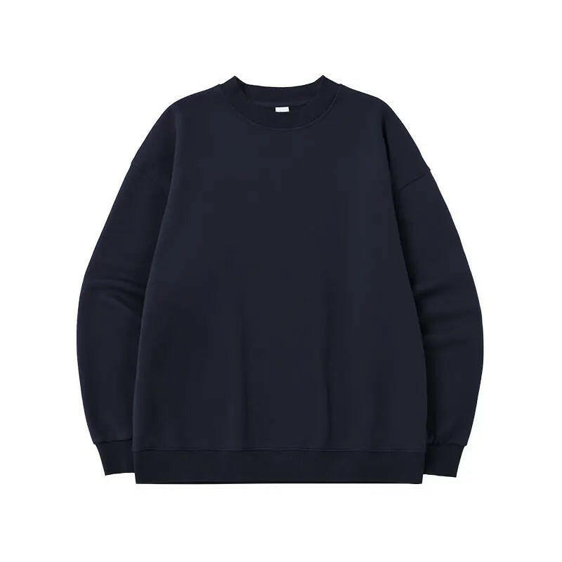 Oversized Fleece-lined Crew Neck Sweatshirt Atlance