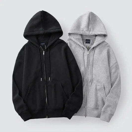 Men's Fleece-Lined Zippered Hoodie ATLANCE