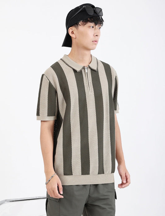 Men's Breathable Short Sleeve Polo Shirt