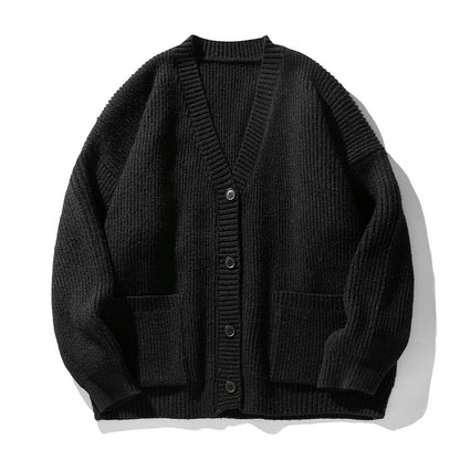 Men's Heavy Texture Cardigan Sweater