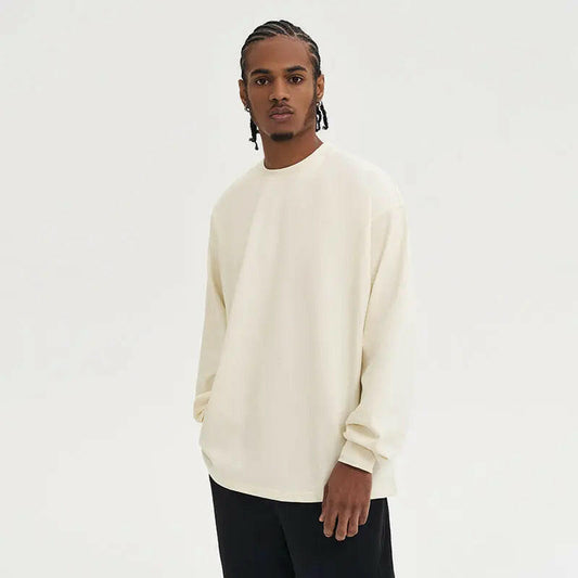 Men's Loose Basic Style Bottoming Long Sleeve Sweatshirt Atlance