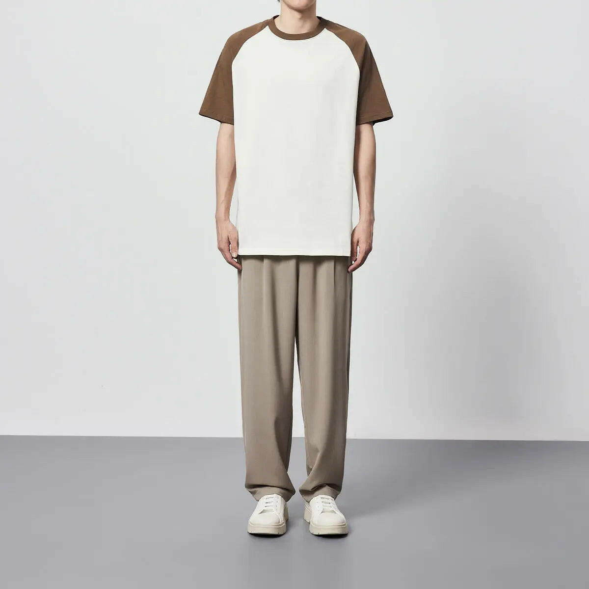 Men's Laid-Back Loose Raglan Sleeve Tee ATLANCE