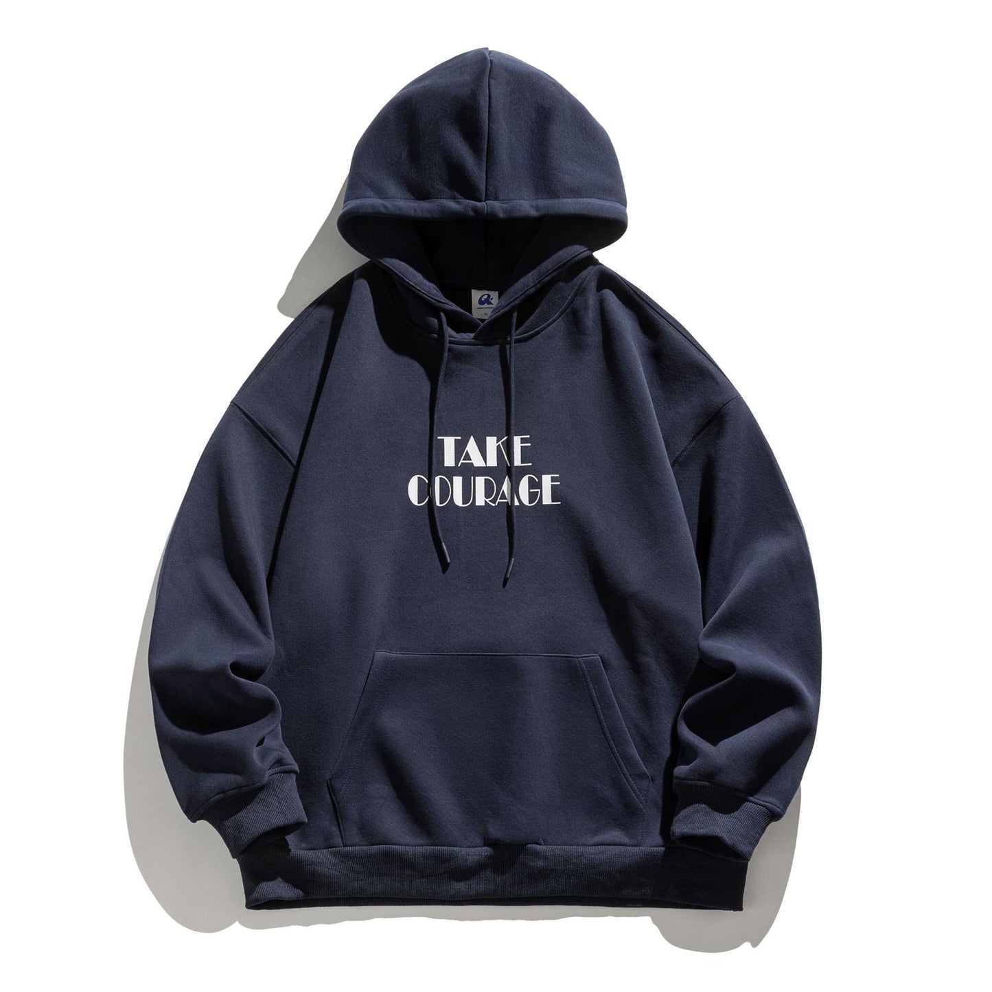 Men's Take Courage Letter Printing Loose Hoodie