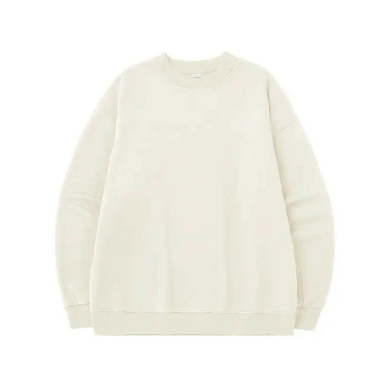 Oversized Fleece-lined Crew Neck Sweatshirt Atlance