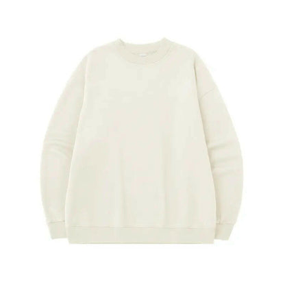 Oversized Fleece-lined Crew Neck Sweatshirt Atlance