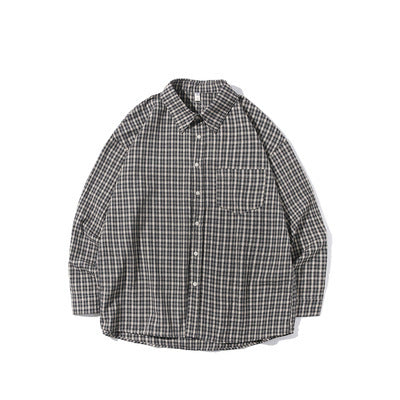 Men's Retro Long Sleeve Plaid Shirt