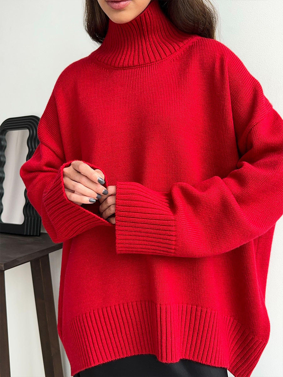 Women's Loose Turtleneck Sweater