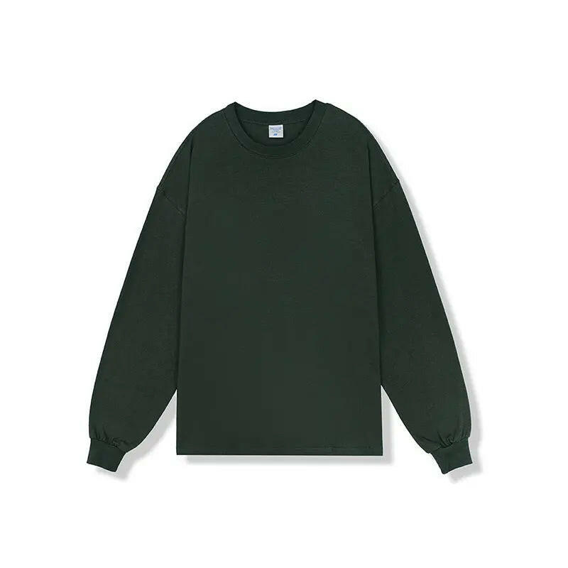 Men's Loose Basic Style Bottoming Long Sleeve Sweatshirt Atlance