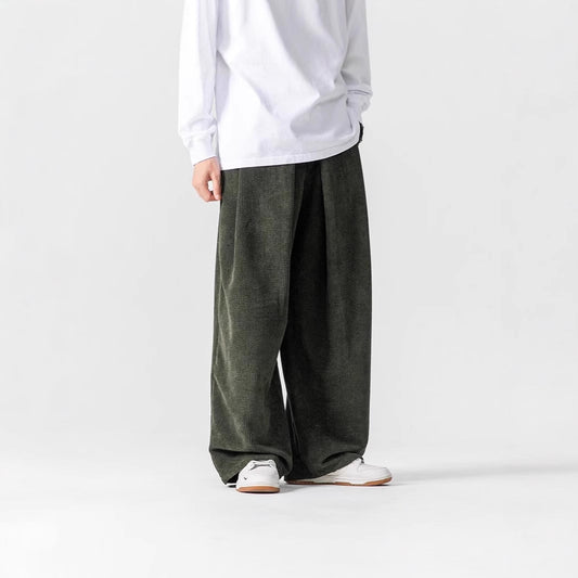 Retro Wide Leg Straight Pants
