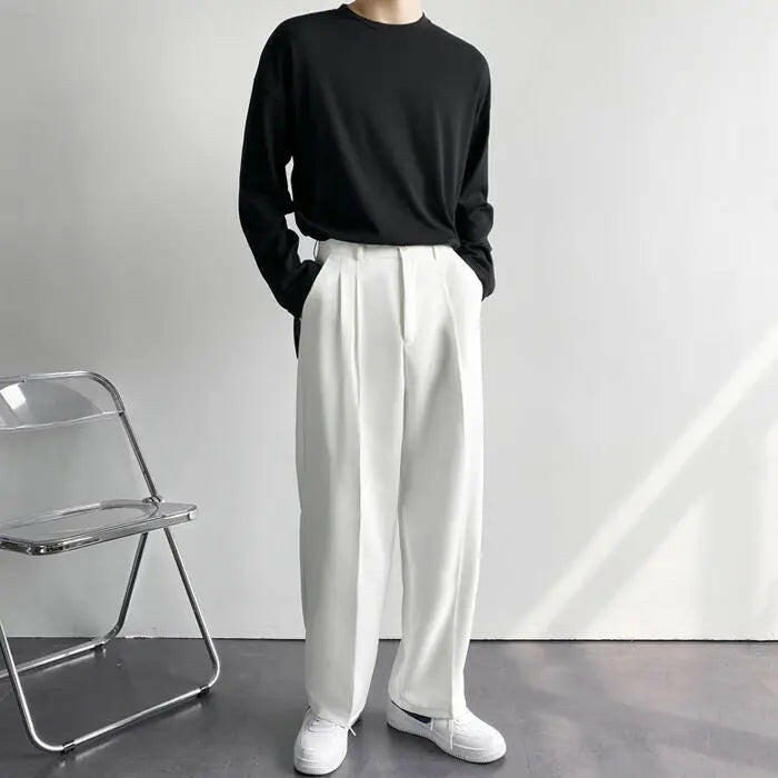 Men's Relaxed Fit Drape Dress Pants Atlance