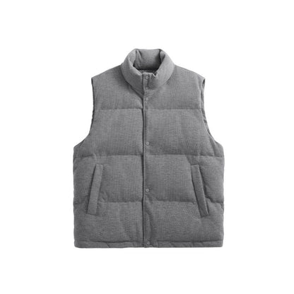 Coarse-Knit Down Vest