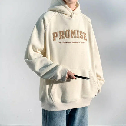 Men's Letter Printing Loose Pullover Hoodie Atlance