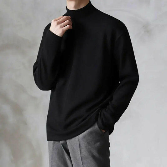 Men's Half Turtleneck Long Sleeve Bottoming Shirt ATLANCE