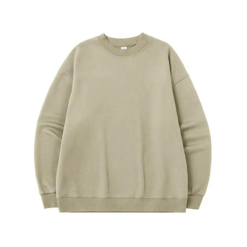 Oversized Fleece-lined Crew Neck Sweatshirt Atlance