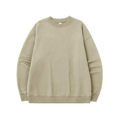 Oversized Fleece-lined Crew Neck Sweatshirt Atlance