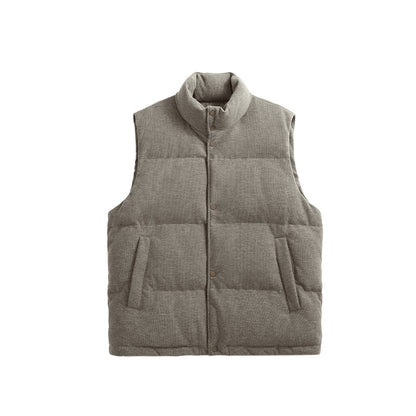 Coarse-Knit Down Vest