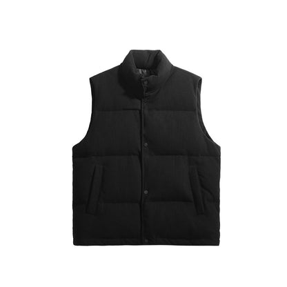 Coarse-Knit Down Vest