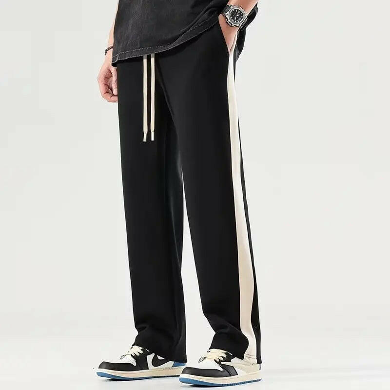 Men's Relaxed Fit Contrast Stripe Pants Atlance