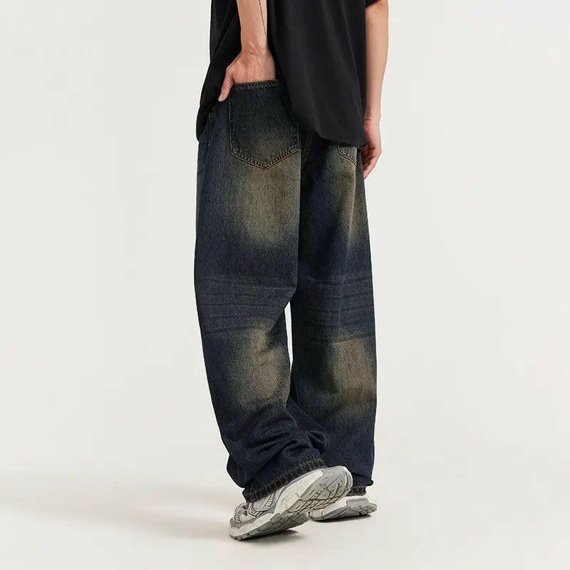 Men's Retro Wide Leg Jeans Atlance