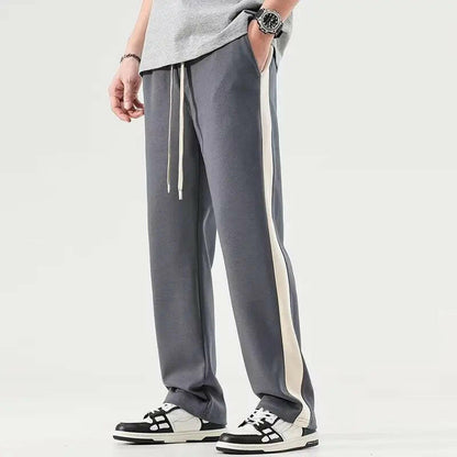 Men's Relaxed Fit Contrast Stripe Pants Atlance