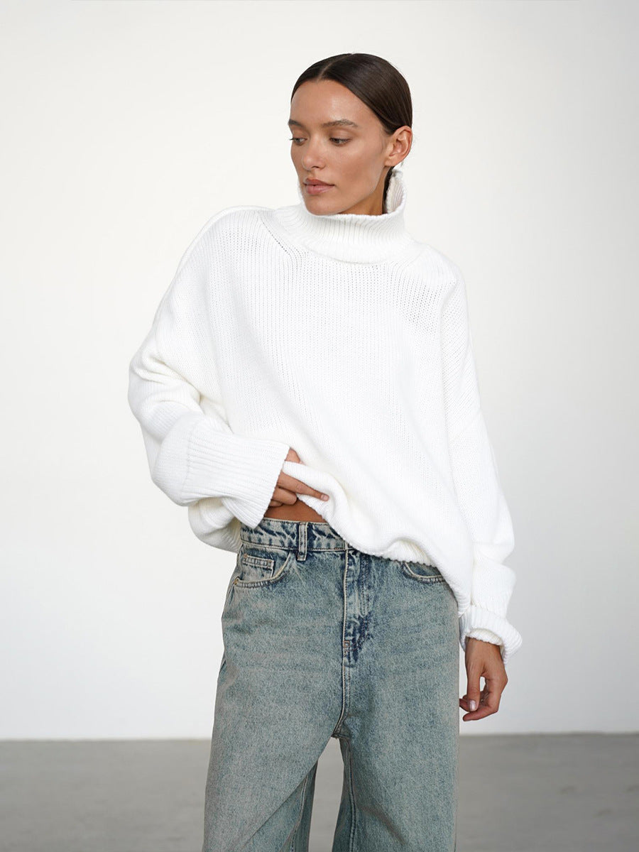 Women's Loose Turtleneck Sweater