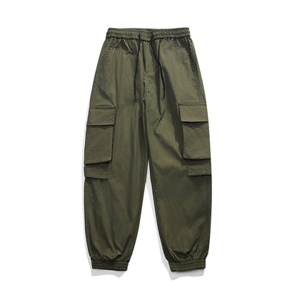 Men's Loose Ankle Banded Cargo Pants – No. 1528